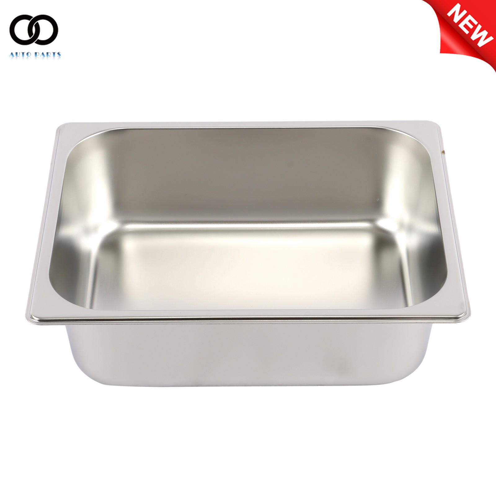 4 Pieces 1/2 Size 4 Inch Deep Steam Table Hotel Pans with Lids Non-Stick