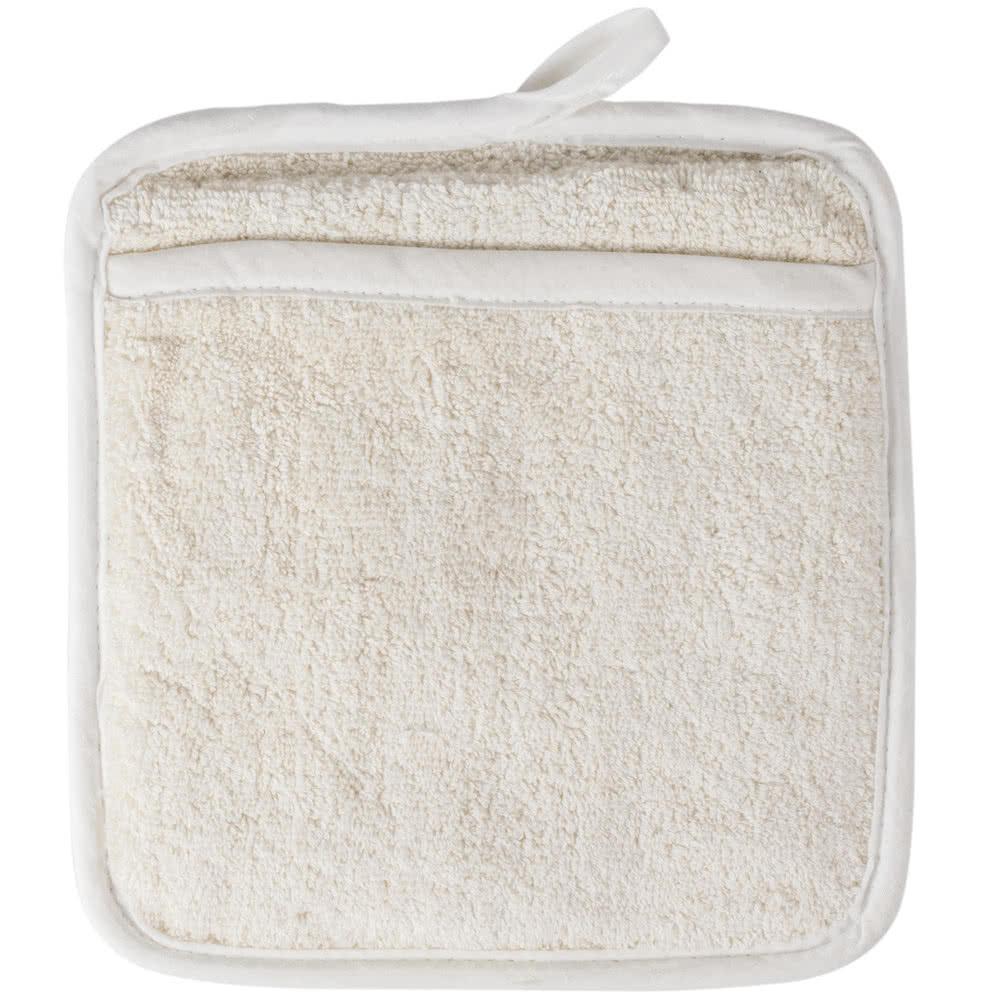 USA SELLER 6 BEIGE TERRY CLOTH POT HOLDERS FREE SHIPPING US ONLY