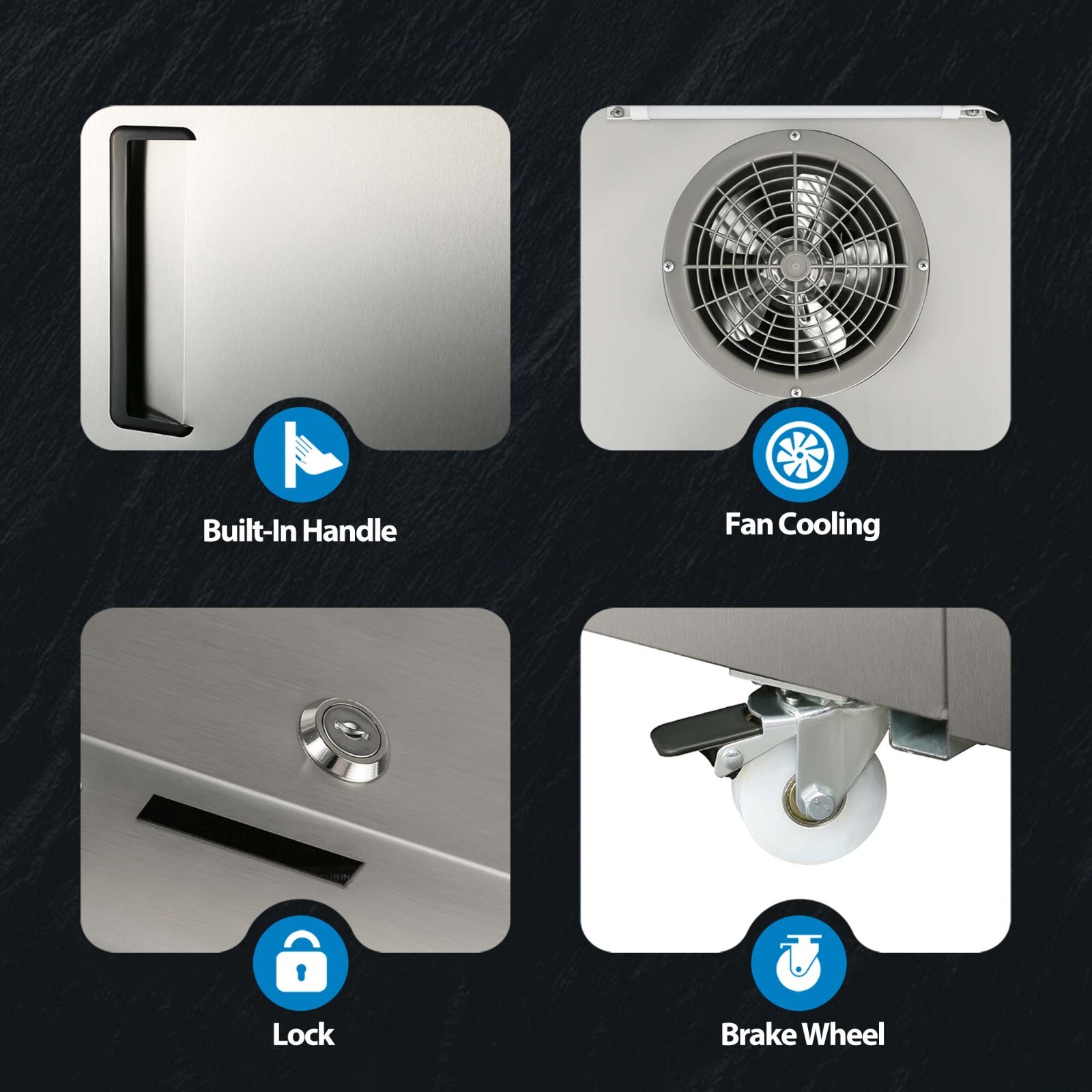 Commercial Single Door Merchandiser Reach In Stainless Steel Refrigerator Cooler