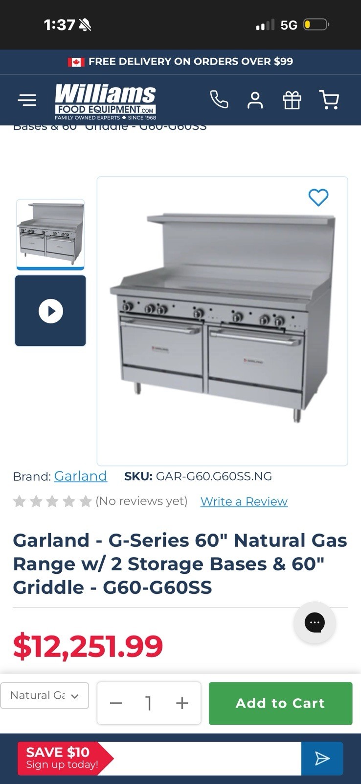 American Range 60 inch Heavy Duty Restaurant Range Griddle and 2 Ovens READ PLZ