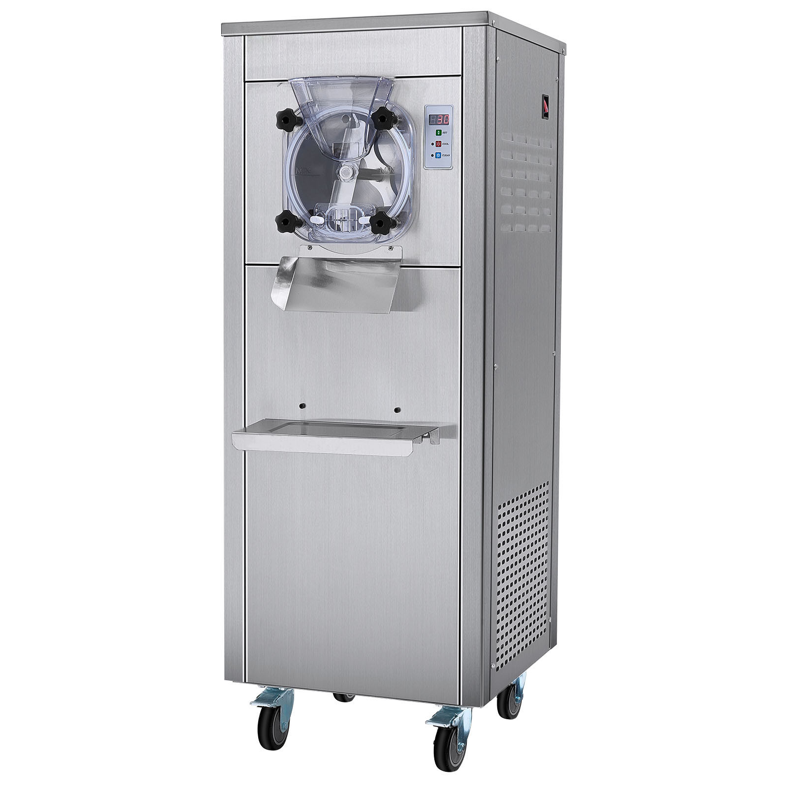 VEVOR Commercial Hard Serve Ice Cream Machine Maker 18 L/H Yield Single Flavor