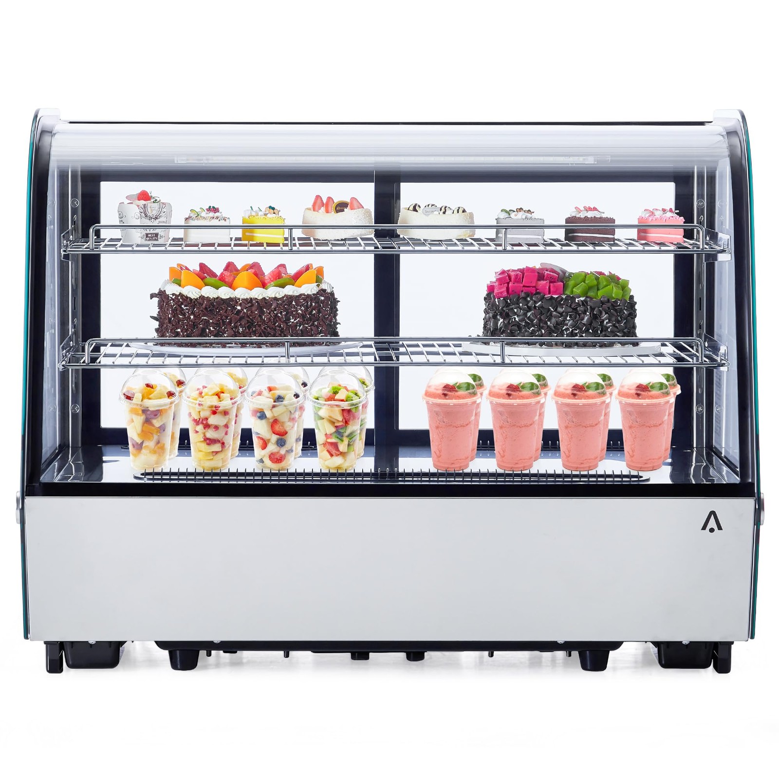 4.6 Cu.Ft Countertop Refrigerated Display Case Bakery Merchandiser Refrigerator