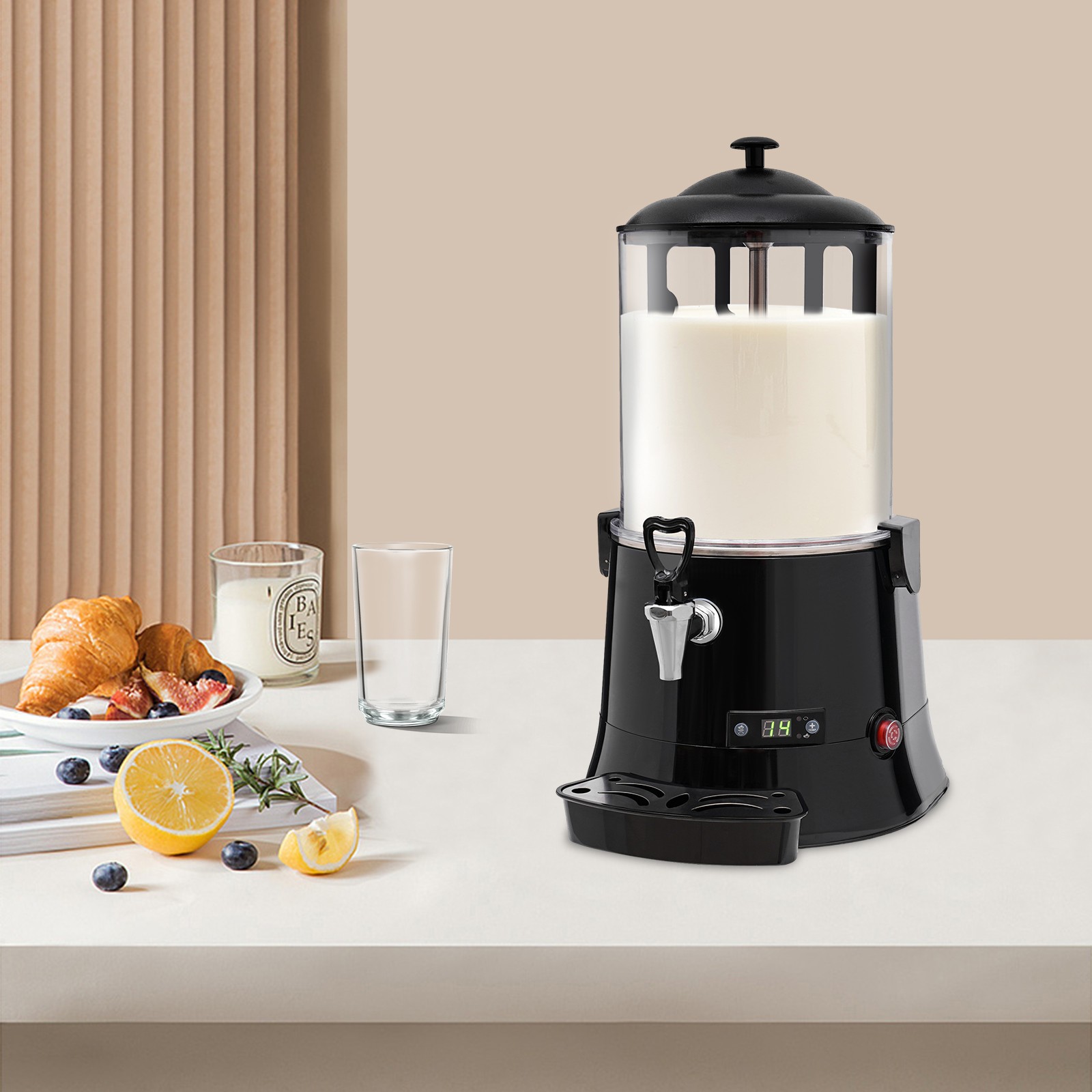Commercial 10L Hot Chocolate Machine Drinking Hot Chocolate Cocoa Dispenser 400W