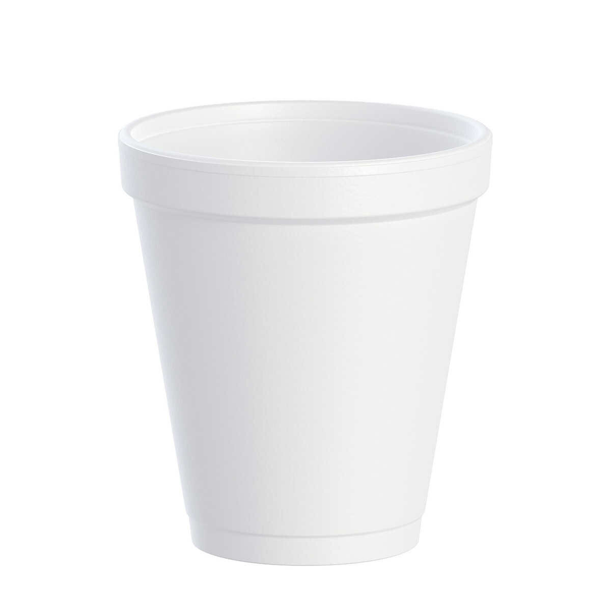Dart 8 oz White Foam J Cups, Hot & Cold Beverages, Insulated – 1000 count