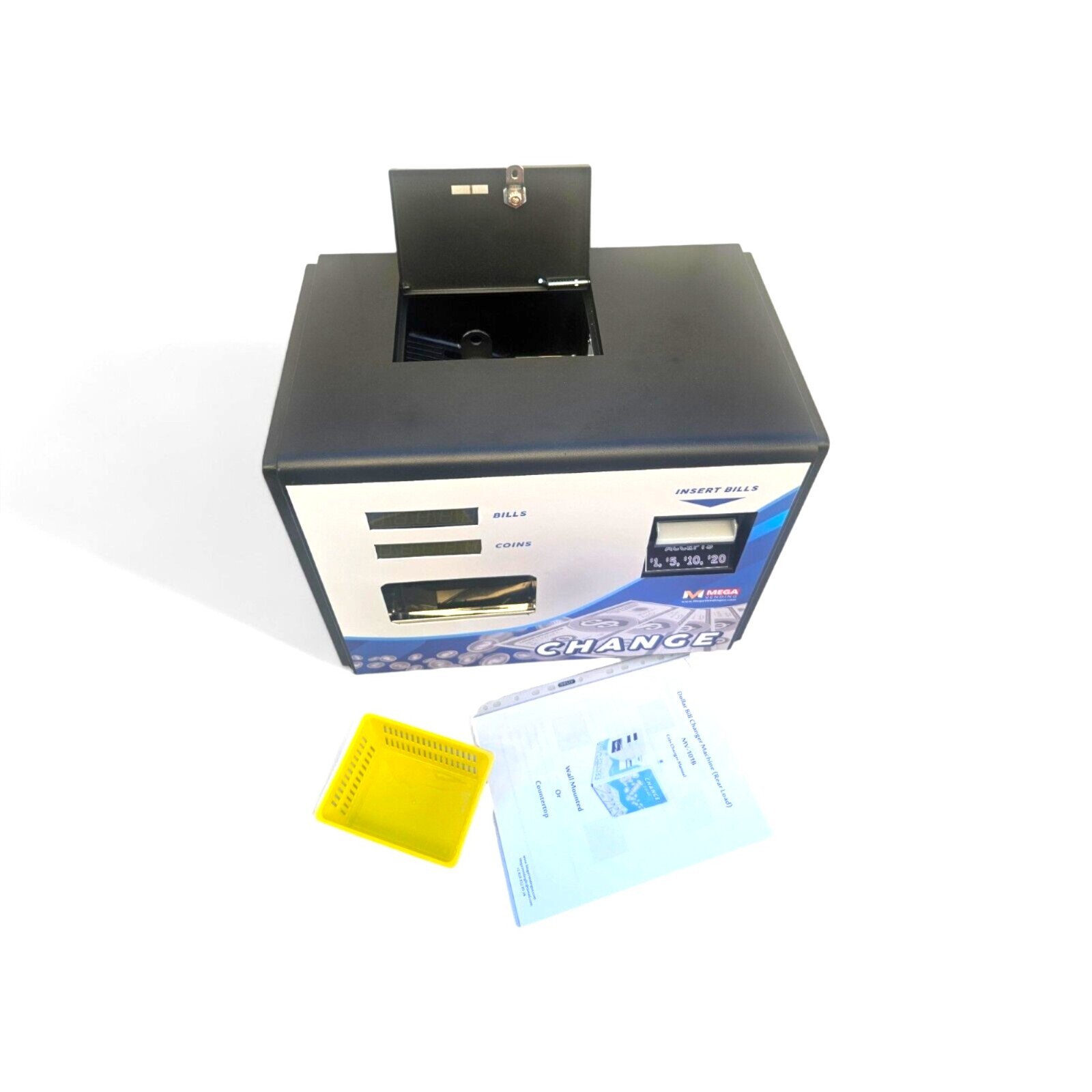 Quarter Machine Dollar Bill Changer Accepts $1-$20 1 Year Warranty Free Shipping