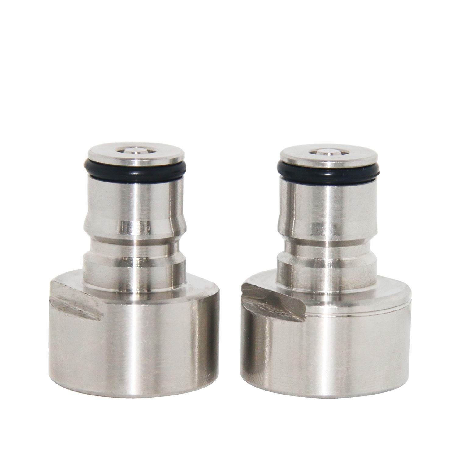 PERA Keg Coupler Adapter Sankey to Ball Lock Quick 0.375 inch, Sliver