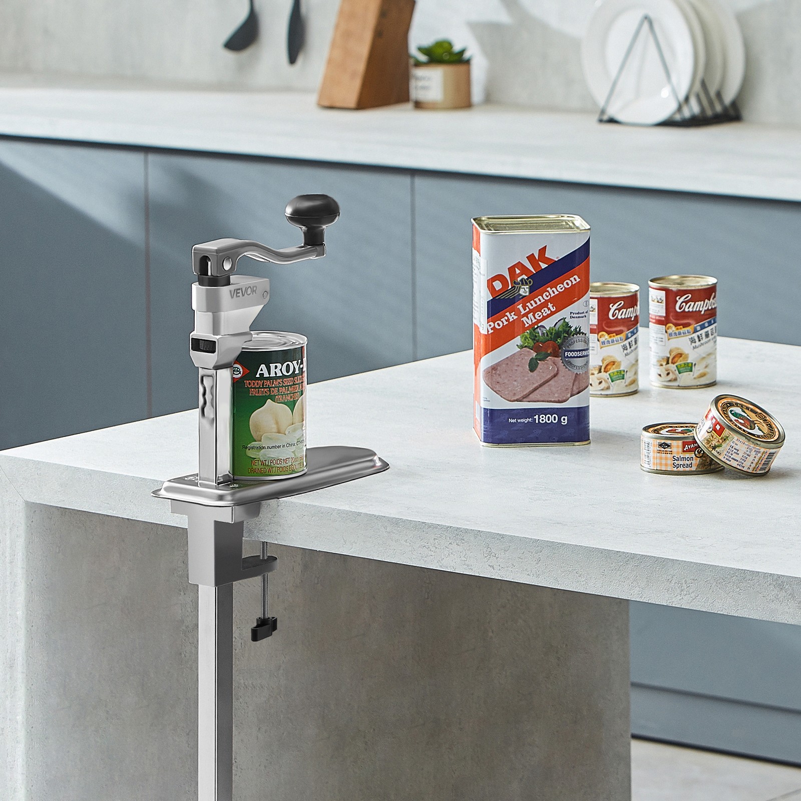 VEVOR Commercial Can Opener Heavy Duty Manual 15.75 in Can Opener Table Clamp