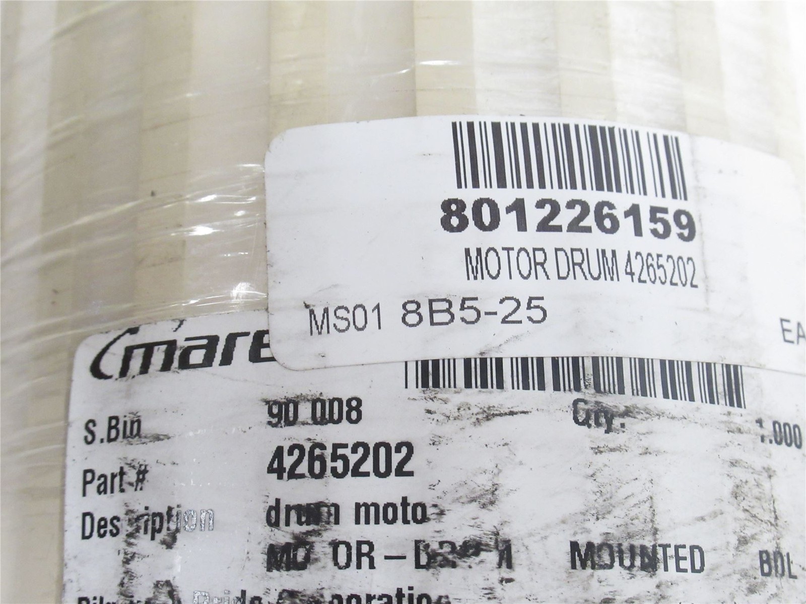 243653 Old-Stock; Interroll 113i-370W Drum Motor 124mmOD x 300mmLong