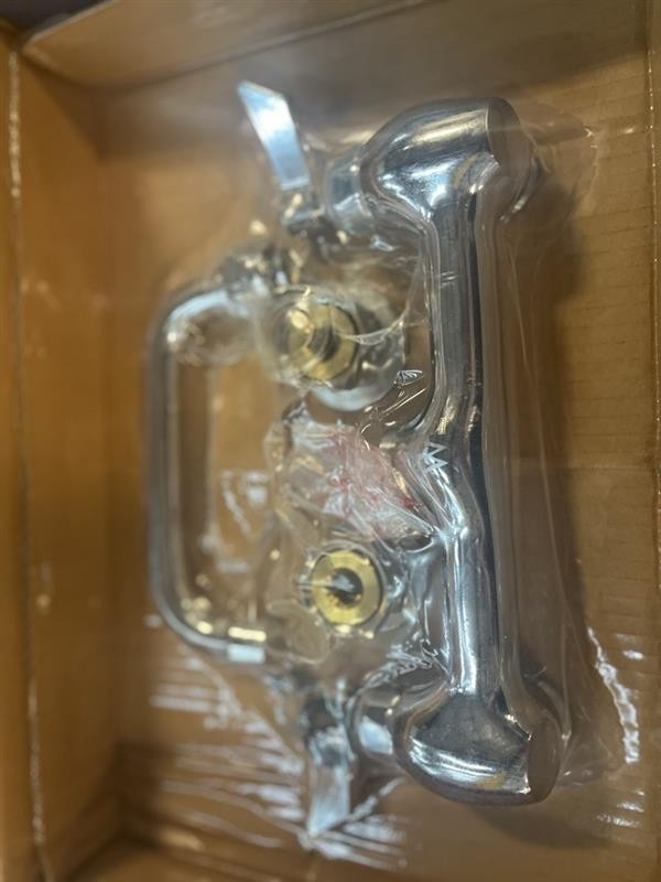 Waterloo Wall-Mounted Faucet with 8″ Centers and 6″ Swing Spout