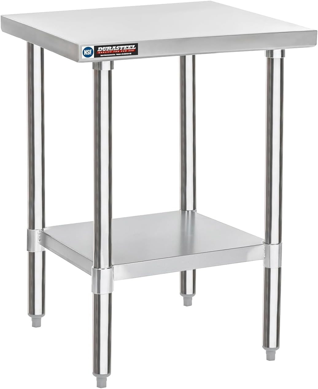 24X24 Stainless Steel Work Table – NSF Commercial Prep Metal Table – Outdoor Piz