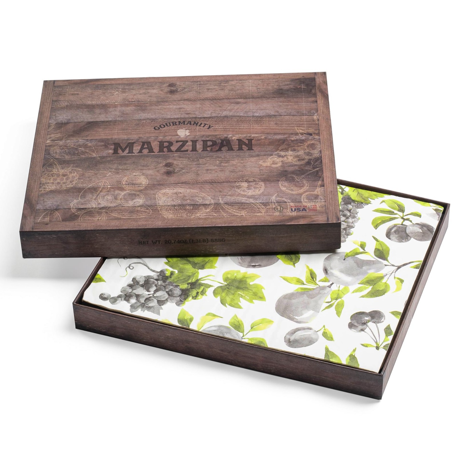Gourmanity Marzipan Candy Gift Box, 42 Delicious 23.7 x 3.1 x 27.4 cm