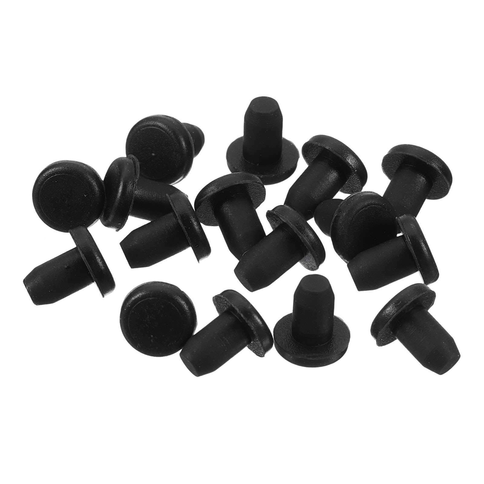 32pcs Black Rubber Stopper 3.8mm Plug Holes for 3.5mm/0.14″ Hole