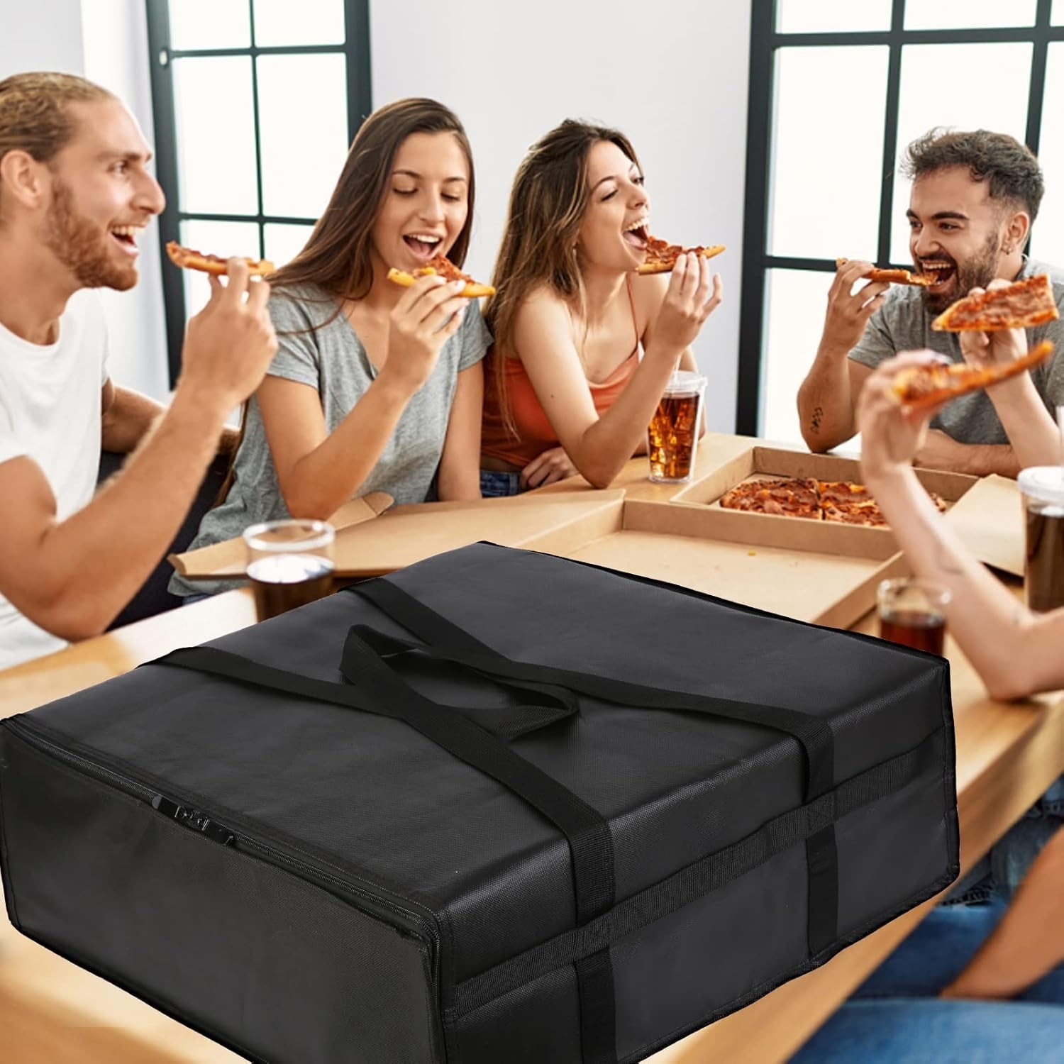 High-Quality Heavy-Duty Pizza Insulated Bag – 20W x 6H x 20D for Professionals