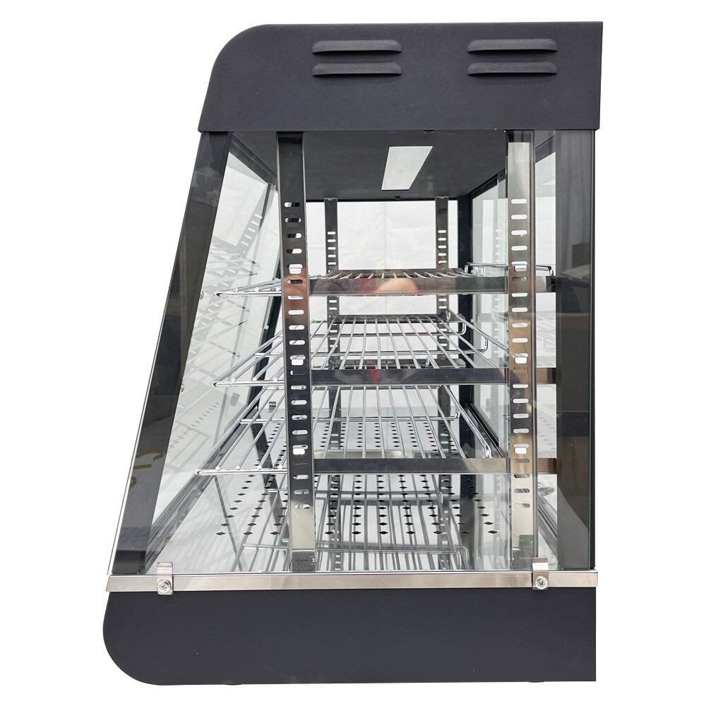 35in Commercial Food Warmer Display Case 110V Electric Food Pastry Pizza Warmer