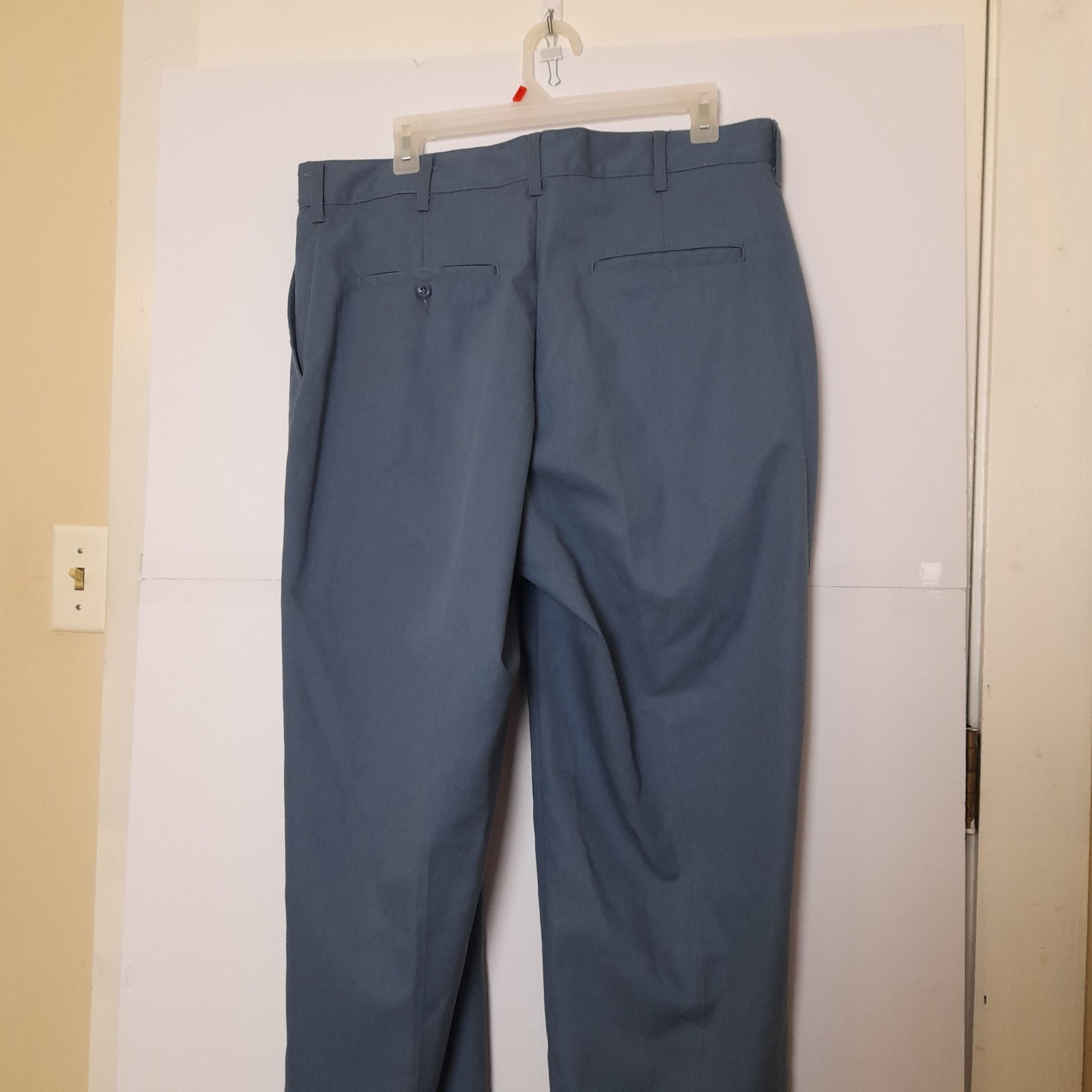 PTBDC PB Blue Navy Chef Pants 36×30, Perm Press Soft Finish, 65% Poly 35% Cotton