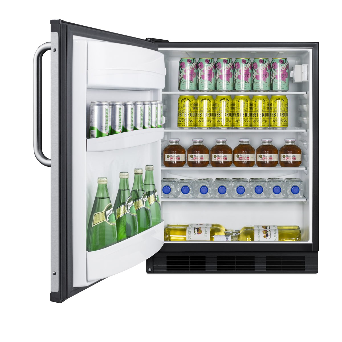 Summit FF67BZLHD 24″W 5.5 Cu. Ft. Capacity Commercial Bar Cooler – Black