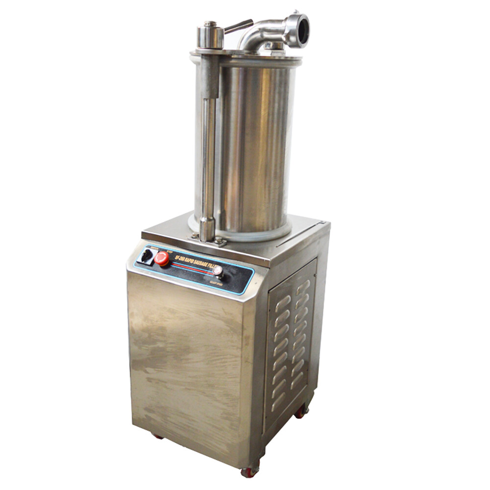 Commercial Hydraulic Sausage Stuffer Filler Stainless Steel 110V 1100W 26L