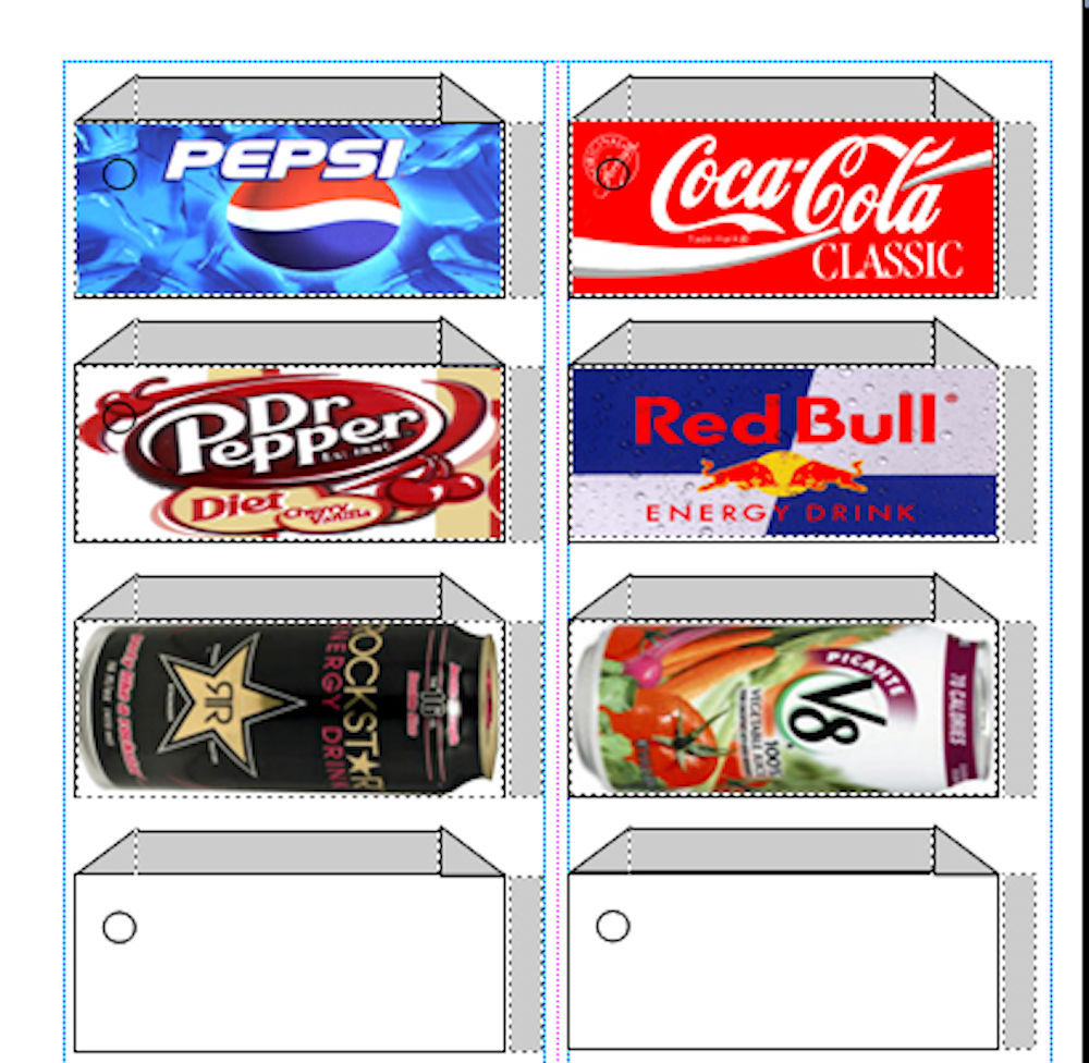 1,400+ VENDING LABEL DVD – Flavor Strips – Print your own labels when need them!