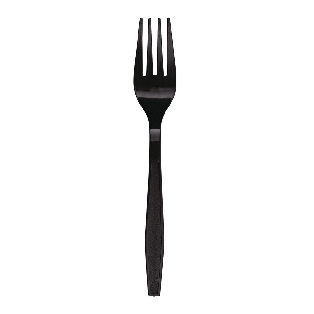 Boardwalk FORKHWPPBLA 1000-Pc/CT Heavyweight PP Forks – BLK New