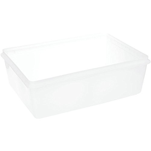 Food Storage Container Translucent 3.2 Gallon Plastic- 15 3/4″L x 11 3/8″W x 5