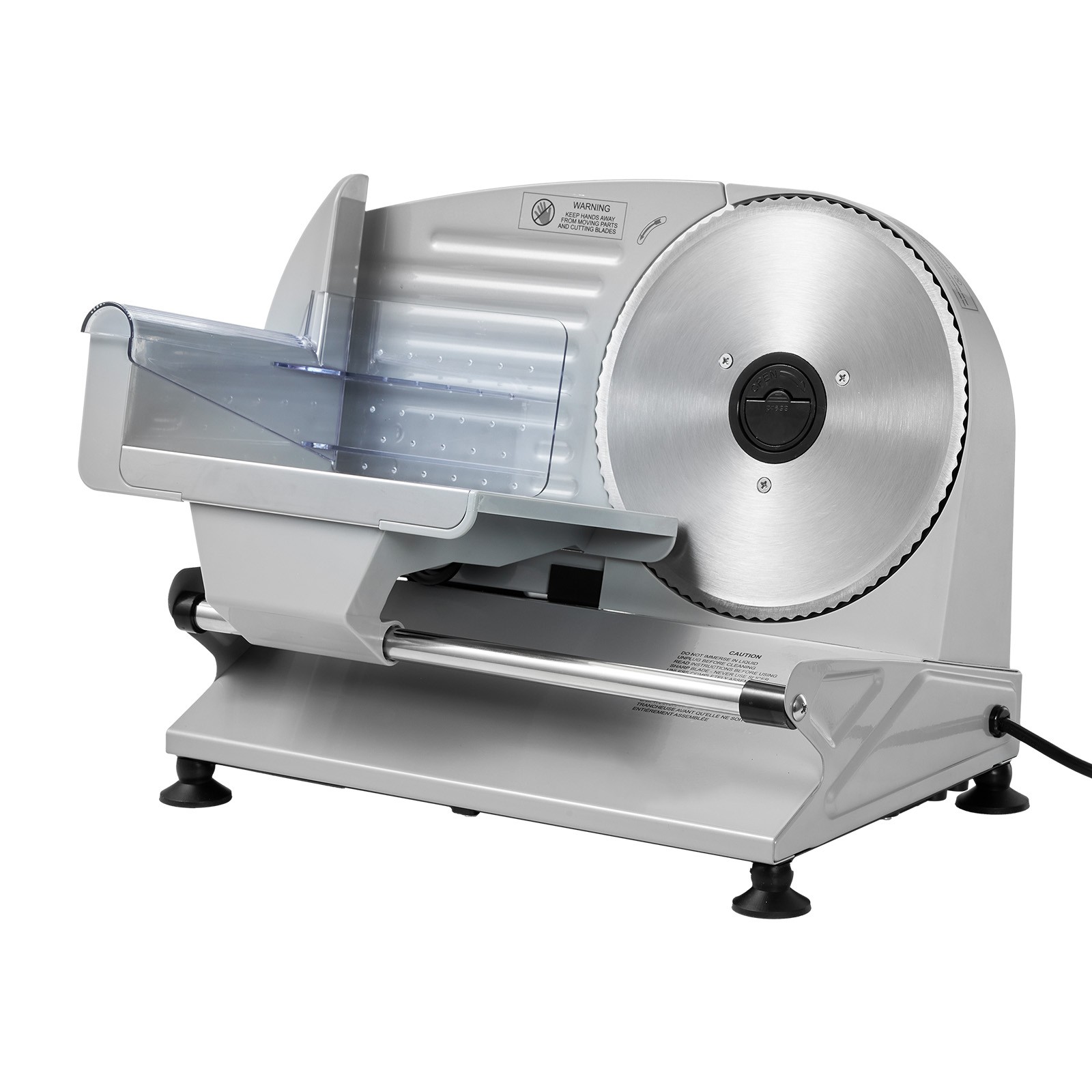 Uimoso 200W Electric Meat Slicer w/Dual 7.5″ Blades &Adjustable Thickness 0-0.6″