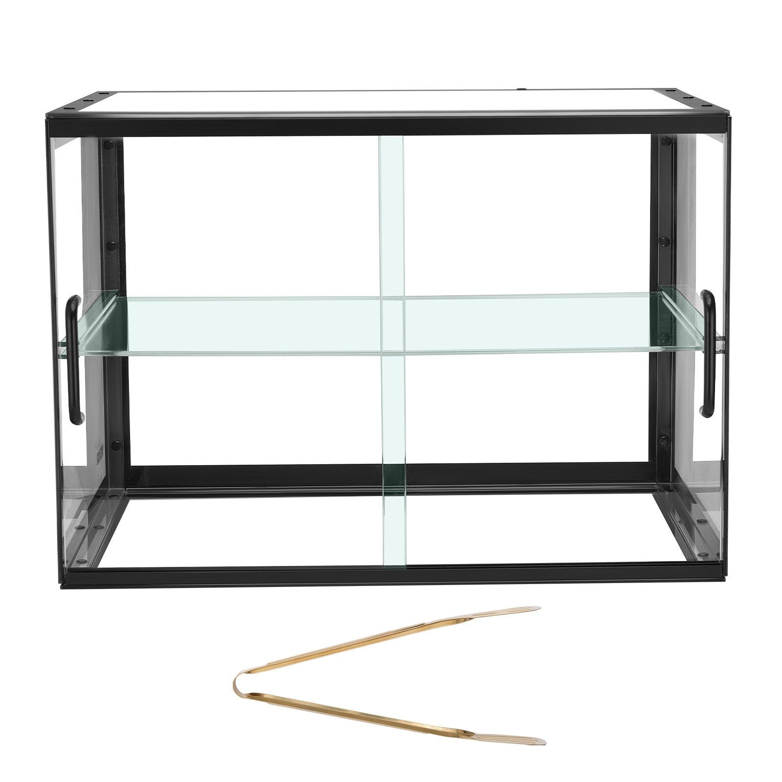 VEVOR Bakery Display Case Acrylic Countertop Pastry Case 2-Tier Sliding Door