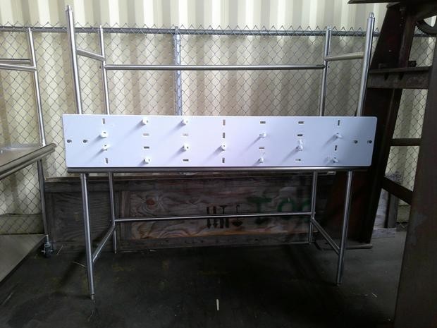 Open Base Stainless Steel Work Table
