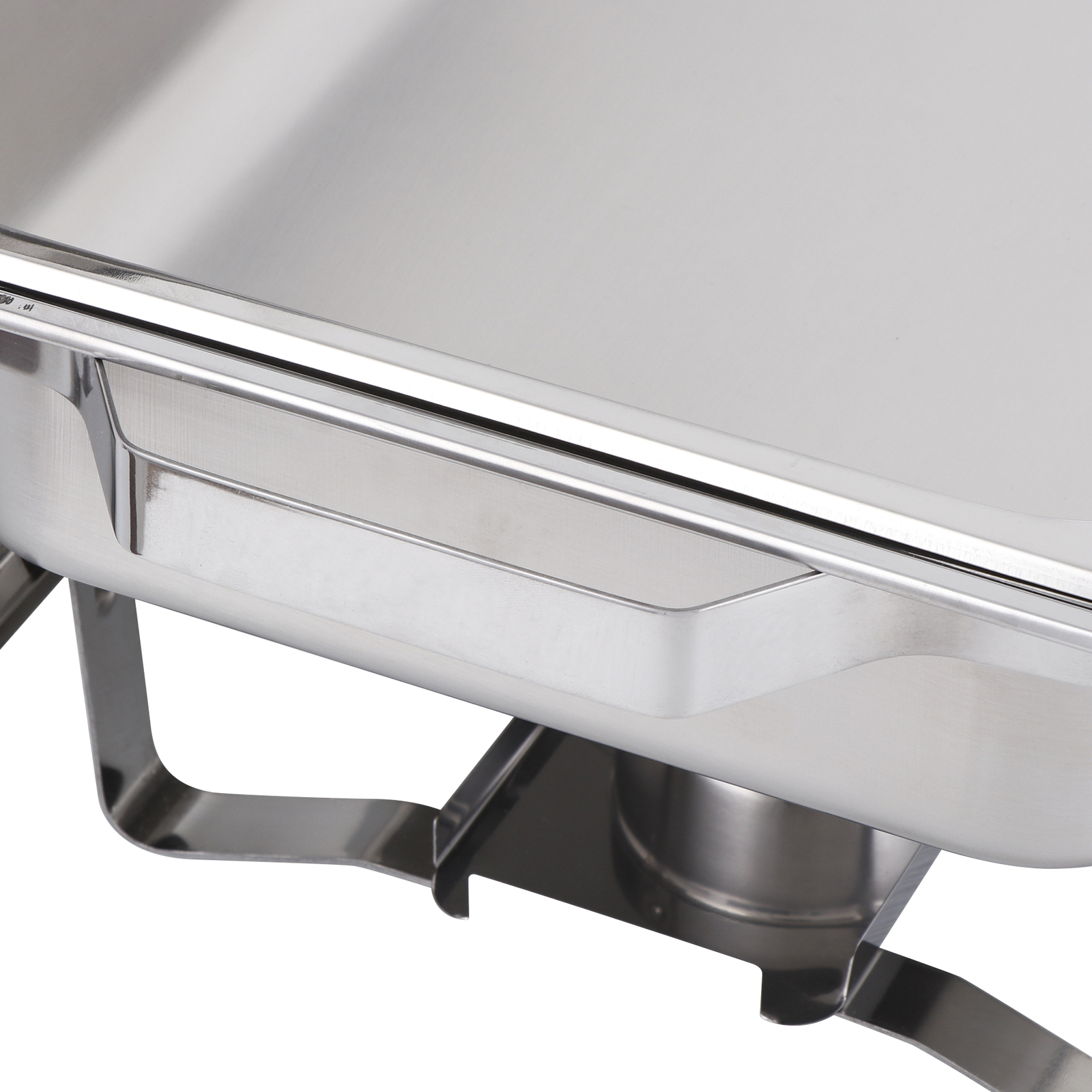Chafing Dish Buffet Set 4 Pack 8Qt Stainless Steel Chafer w/Fuel Holder Sliver