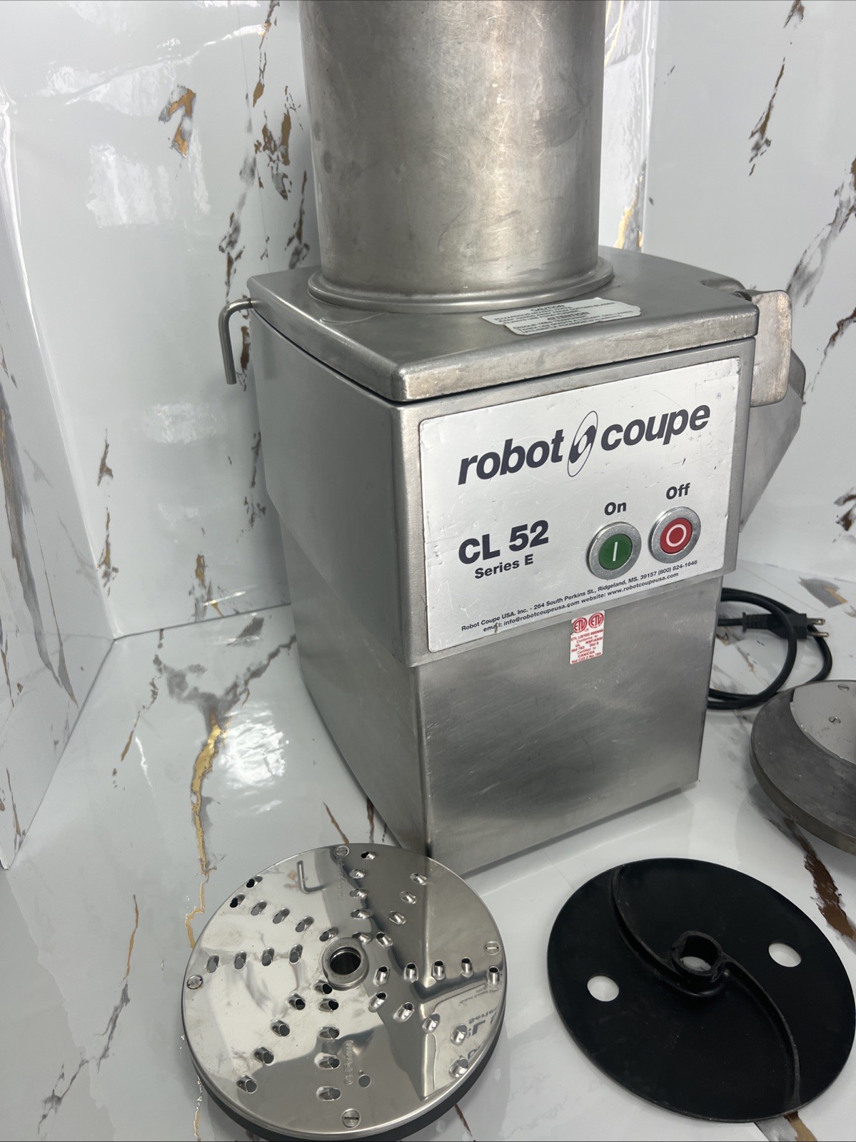 Robot Coupe CL 52 E Series E Continuous Feed Vegetable / Food Processor W/ Discs