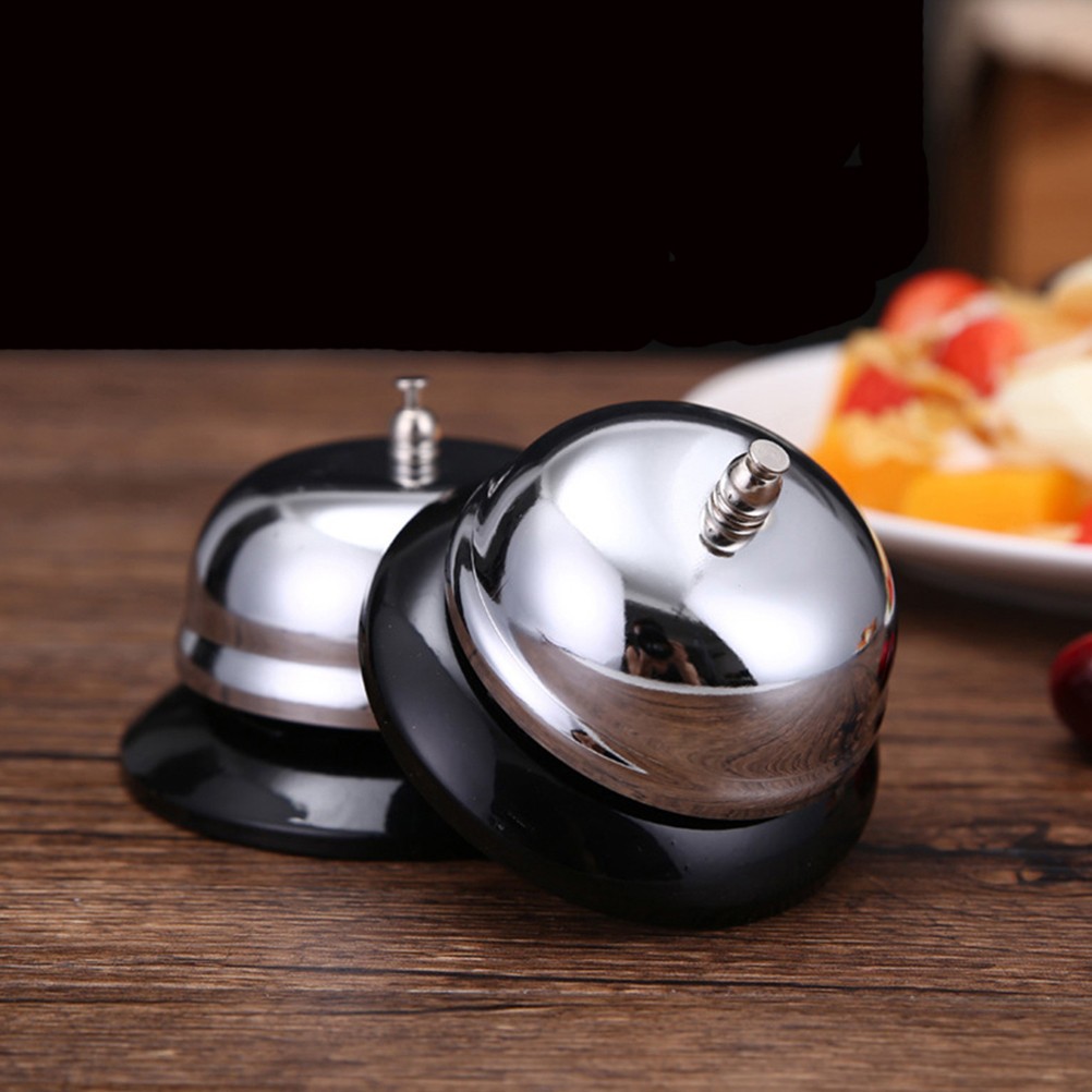 2 Pcs Service Bell Call Kitchen Restaurant for Reception Counter