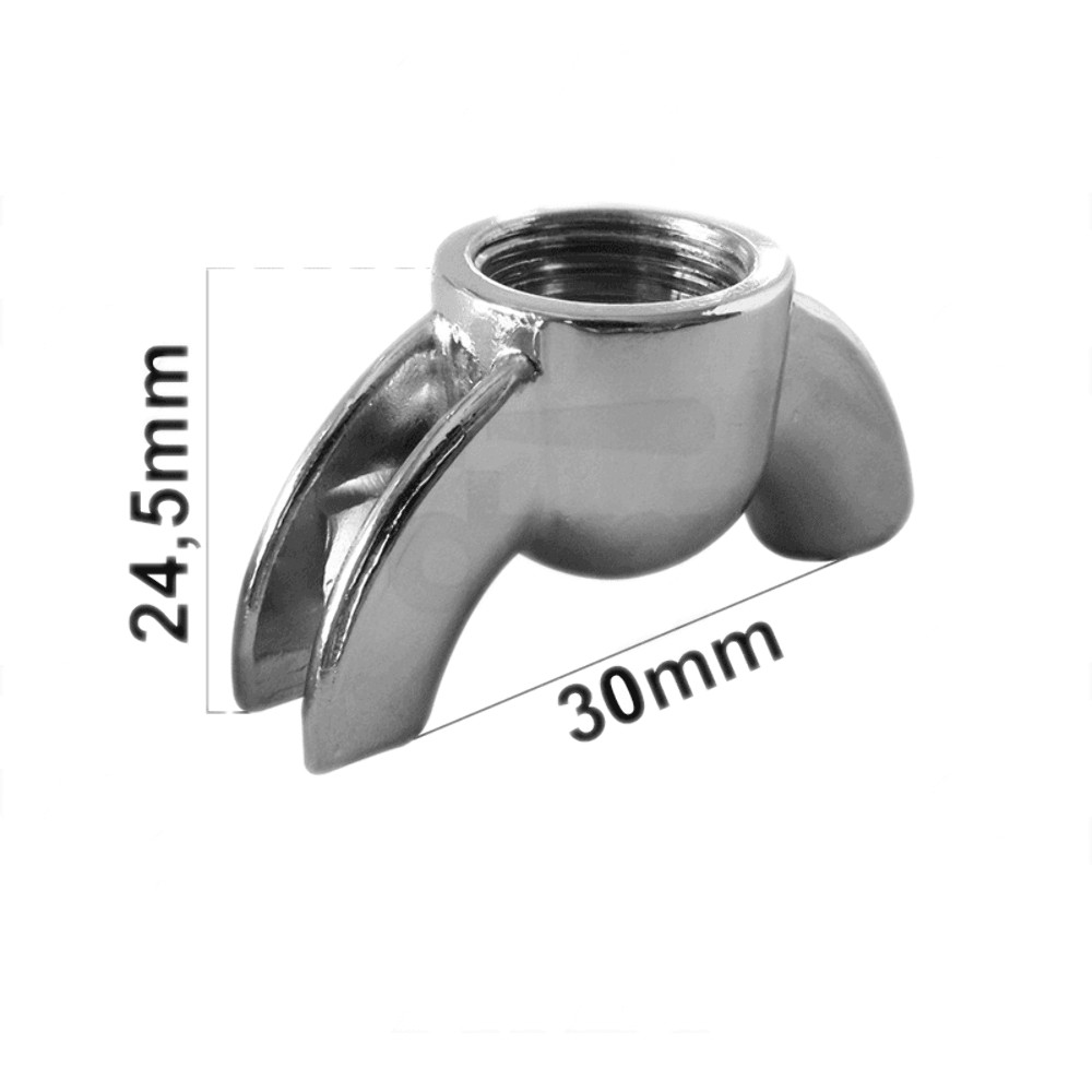 Spout DoubleSmall 3/8 Short Chrome La Spaziale