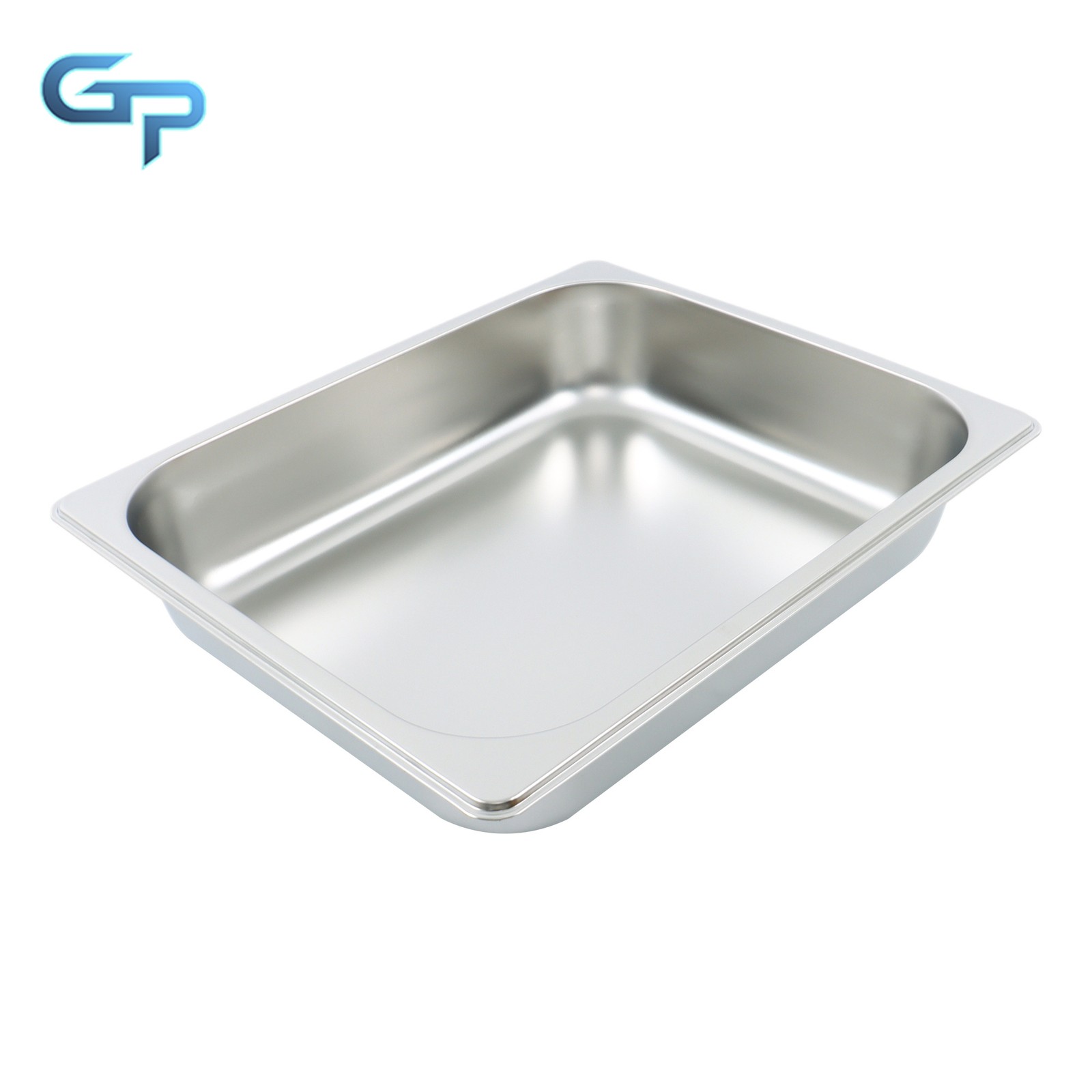 Set of 4 Half-Size Stainless Steel Steam Pans, 2.5″ Deep for Buffet & Catering