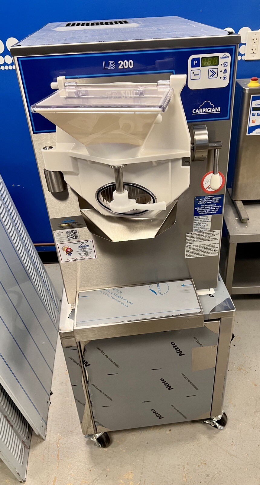 2022 Carpigiani Coldelite LB200G Batch Freezer With Cabinet Gelato Ice Cream