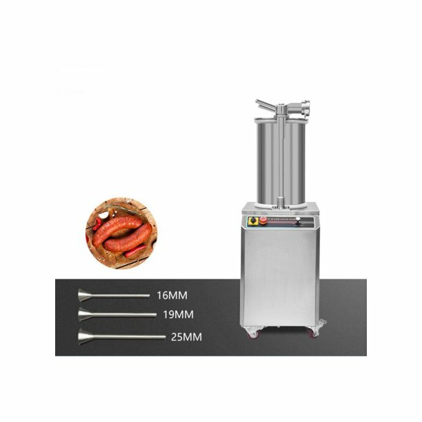 Commercial Use！110V Hydraulic Sausage Stuffer 26L Auto Sausage Maker Meat Filler