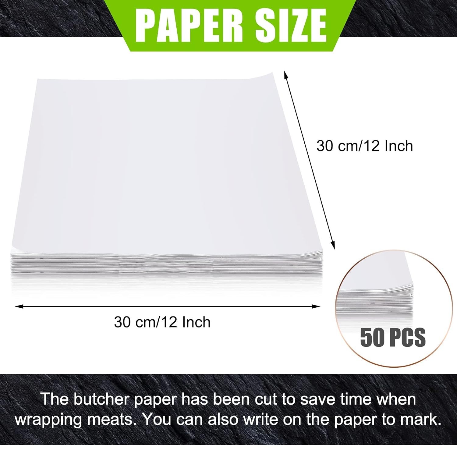 Sublimation White Butcher Paper Disposable Butcher Paper Sheets Square Meat S…