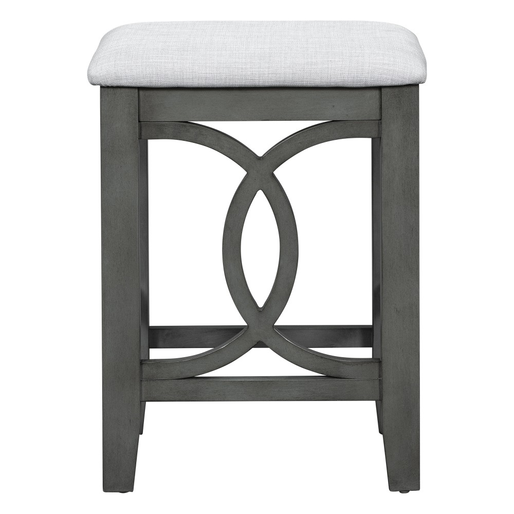Farmhouse 3-Piece Counter Height Dining Table Set with USB Port