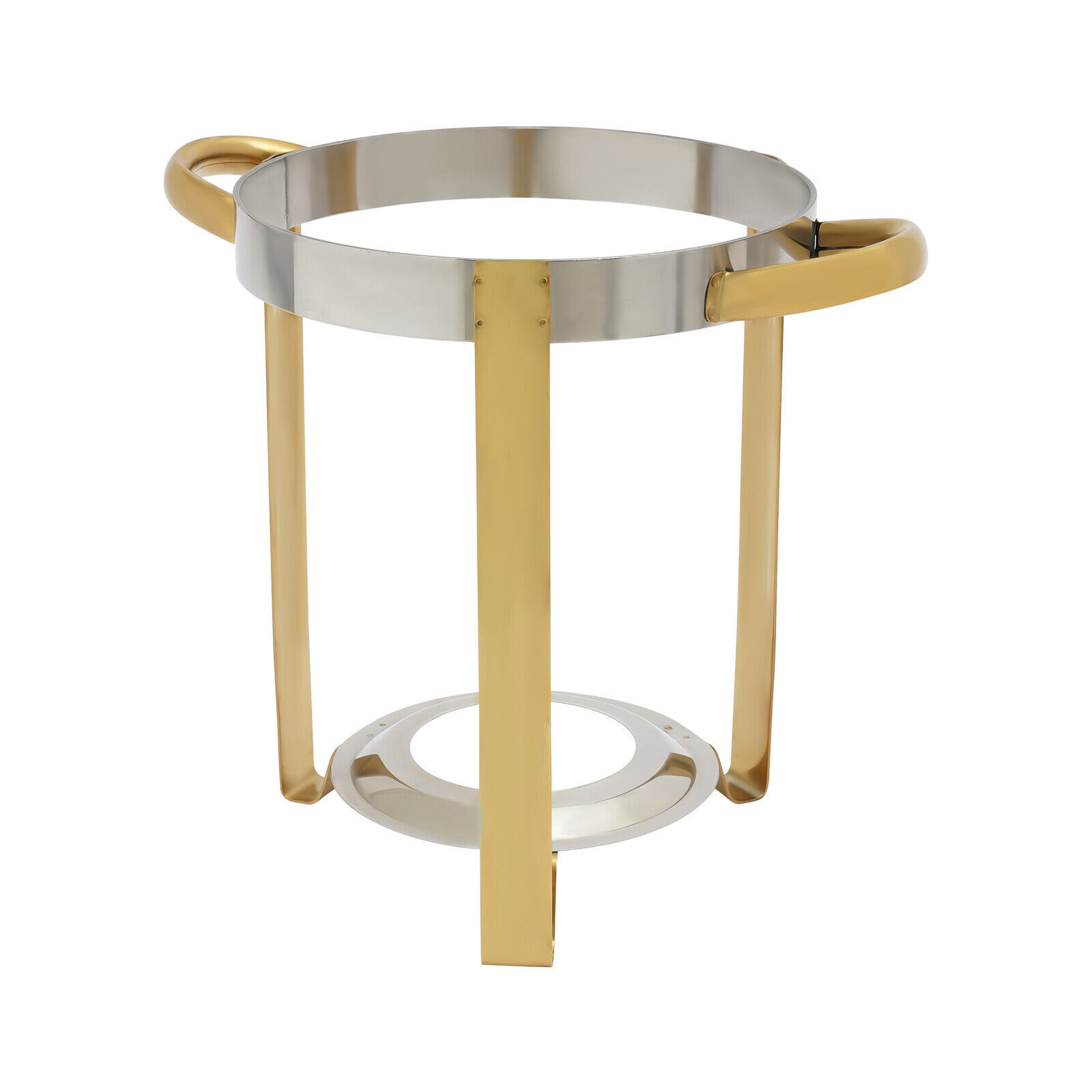 7L Gold Full Size Round Soup Chafer Stainless Steel Buffets Server Food Warmer