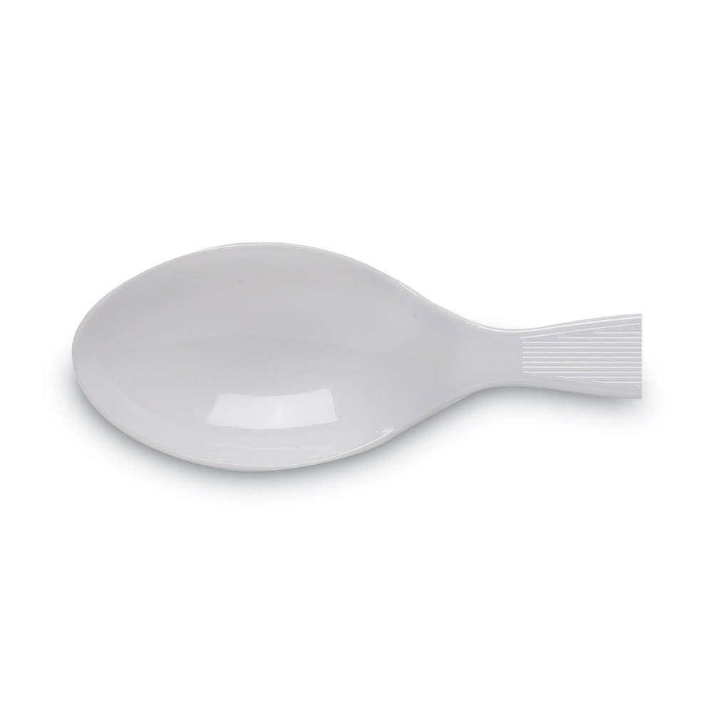 Dixie TM217 Heavy Mediumweight Plastic Cutlery Teaspoons – White (1000/Ct) New
