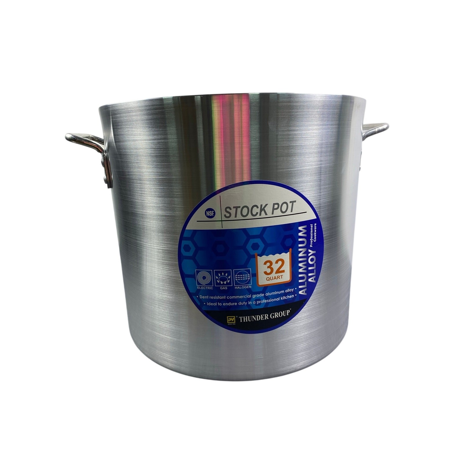 New Thunder Group 32 Qt Heavy Duty Aluminum Stock Pot without Lid