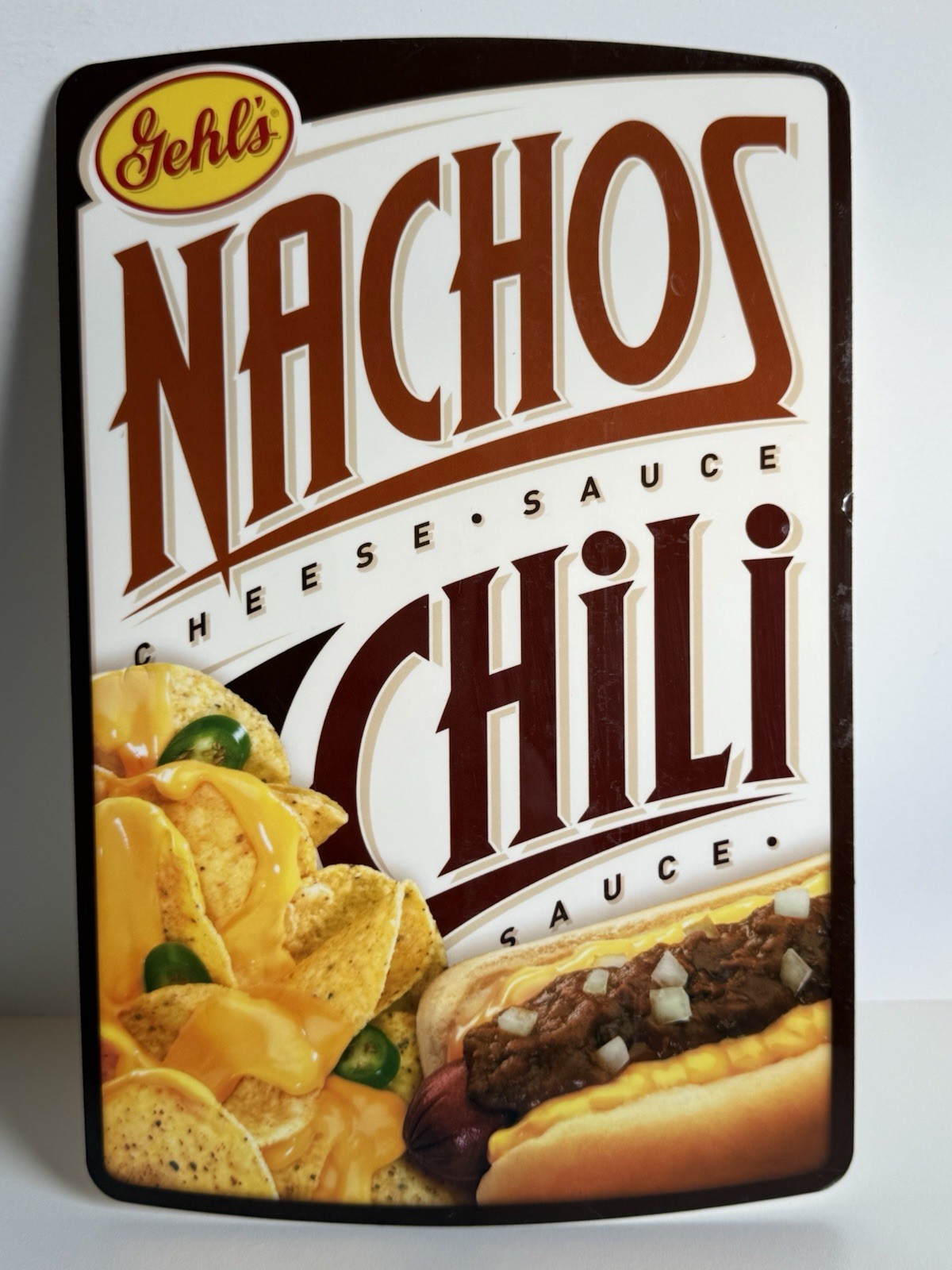Gehl’s DECAL Nachos Cheese Sauce Chili Sauce Sticker/Decal New NMC Hot Top 2