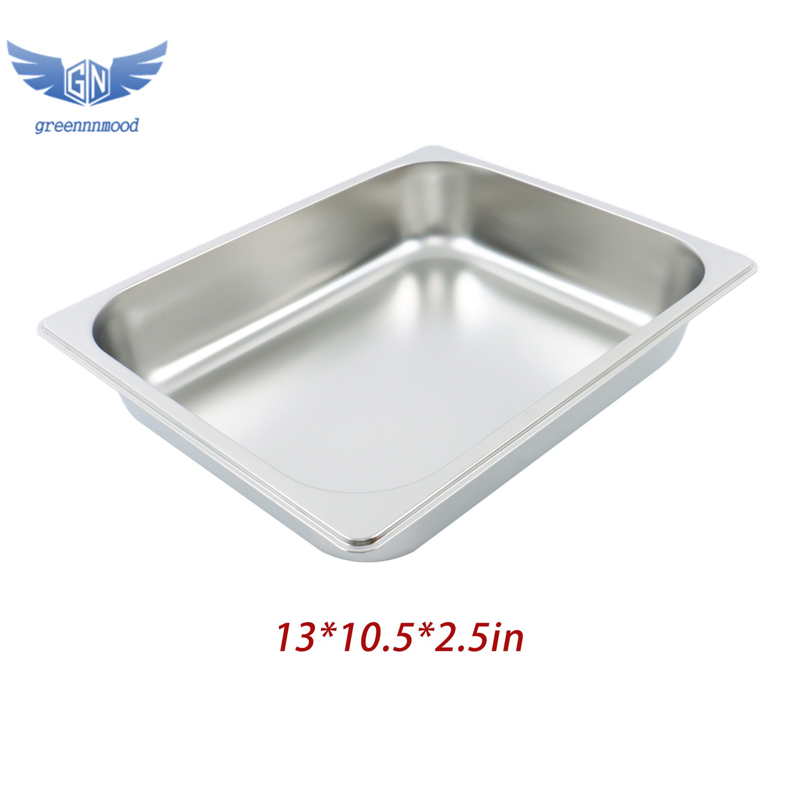 4Pcs 2.5″ Deep 1/2 Size Pans Catering Storage Metal Steamer food Catering Trays