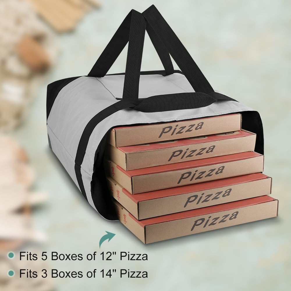 Mosago Commercial Insulated Food Delivery Bag 39L, Heavy Duty Thermal Catering T