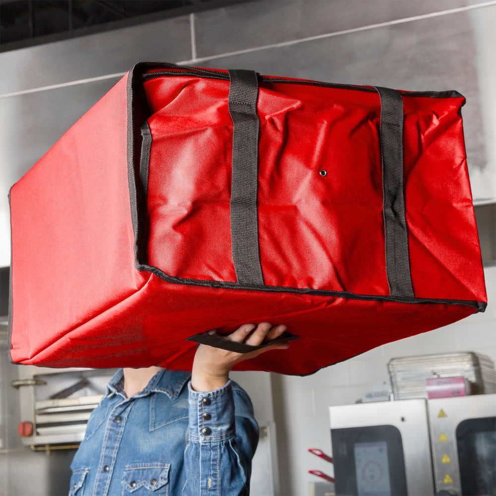 10 PACK Insulated Catering Pizza Food Delivery Carrier Bag Box Red 20″ 18″ 16″