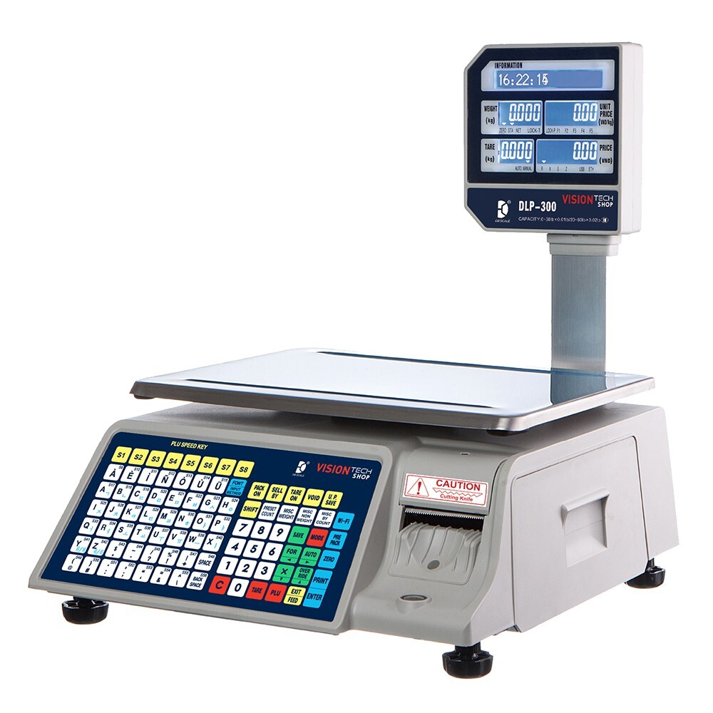 VisionTechShop DLP-300 Label Printing Scale Pole Display, 30/60lbs «Brand New»
