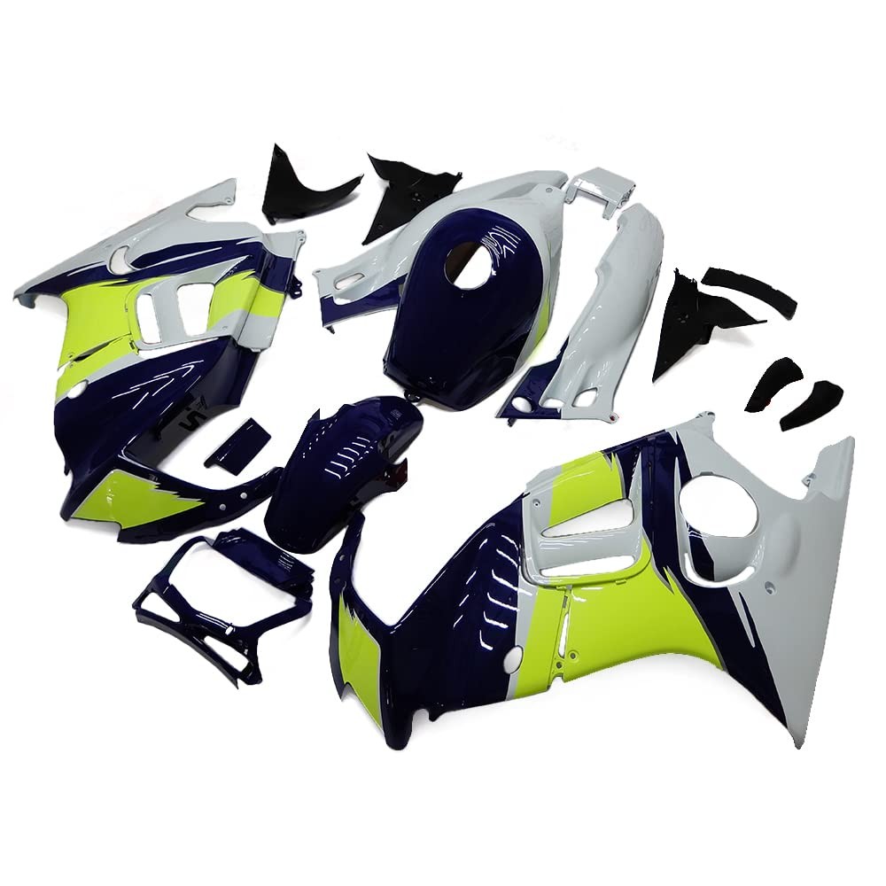 Fairing Kit CBR600F3 1995-1996 ABS Plastic Fluorescent Yellow Black White