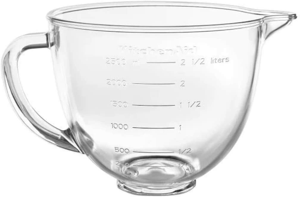 New KitchenAid 3.5-Quart Glass Bowl (Fits KitchenAid Tilt-Head Mini 3.5-Qt)
