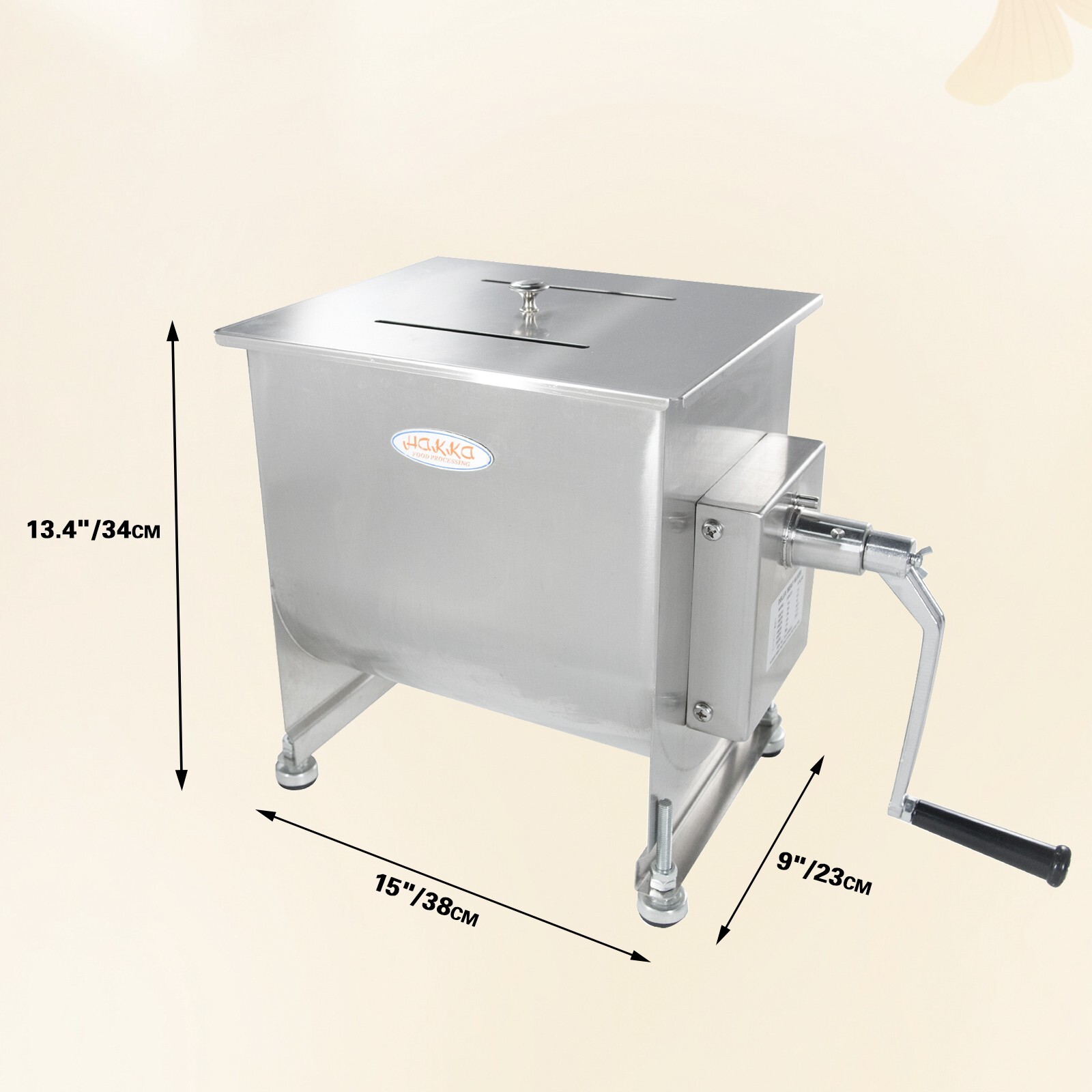 Hakka Commercial Meat Mixer with Sausage Stuffer Machine Kitchen Food Processor
