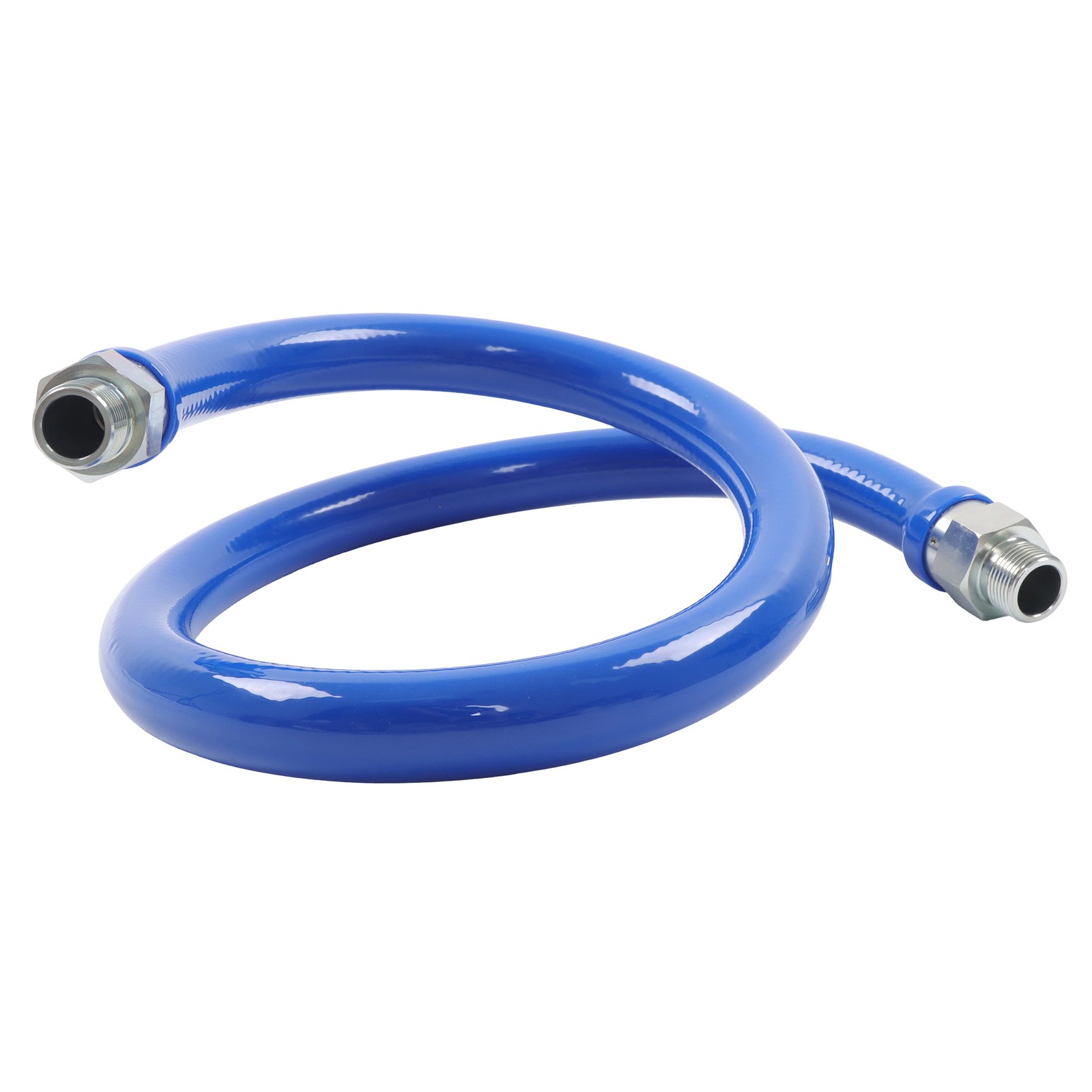 Commercial 48″ Gas Hose Connector Kit With 3/4″ Quick Disconnect Full Port Valve