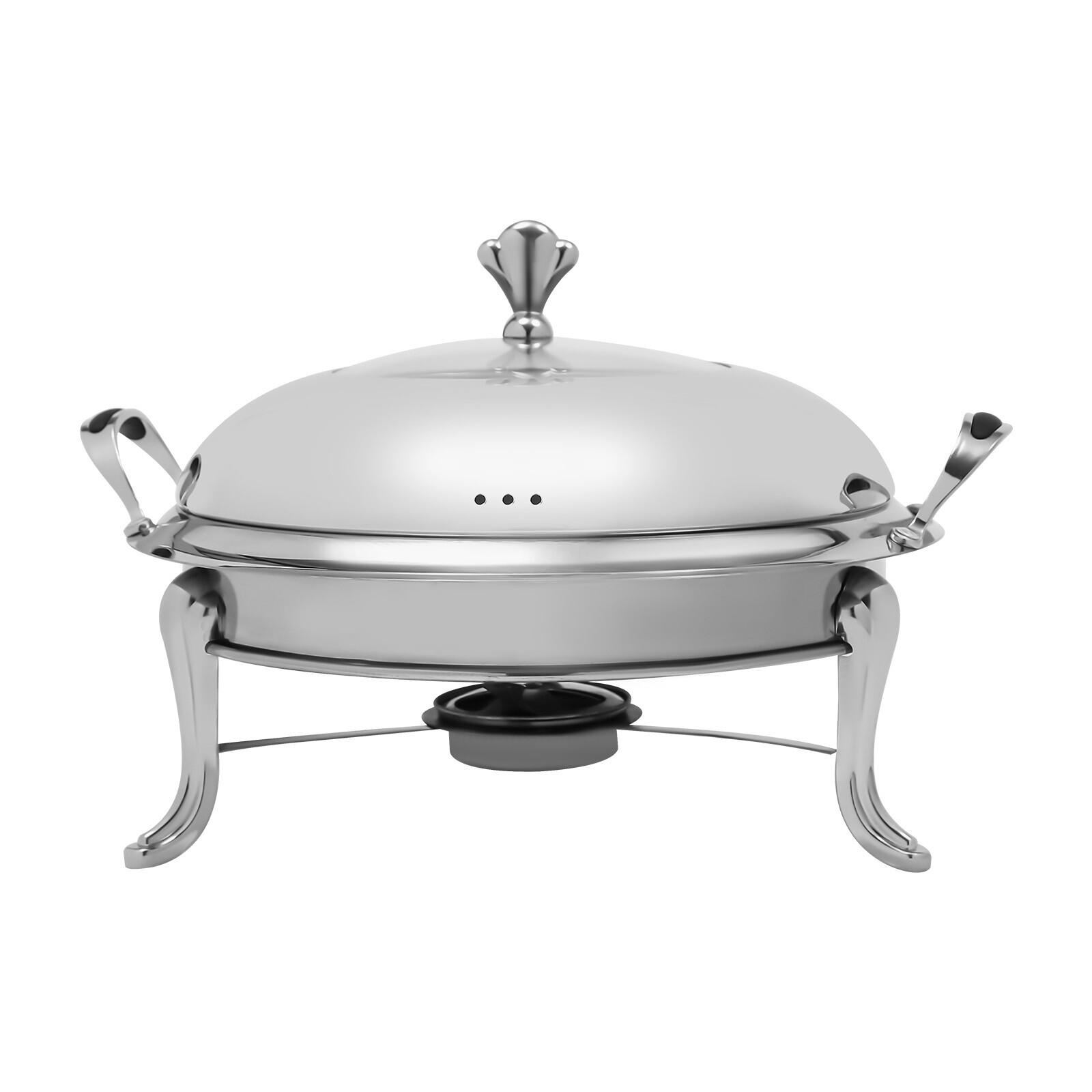 2.5L Round Stainless Steel Chafing Dish Set – Elegant Buffet Warmer