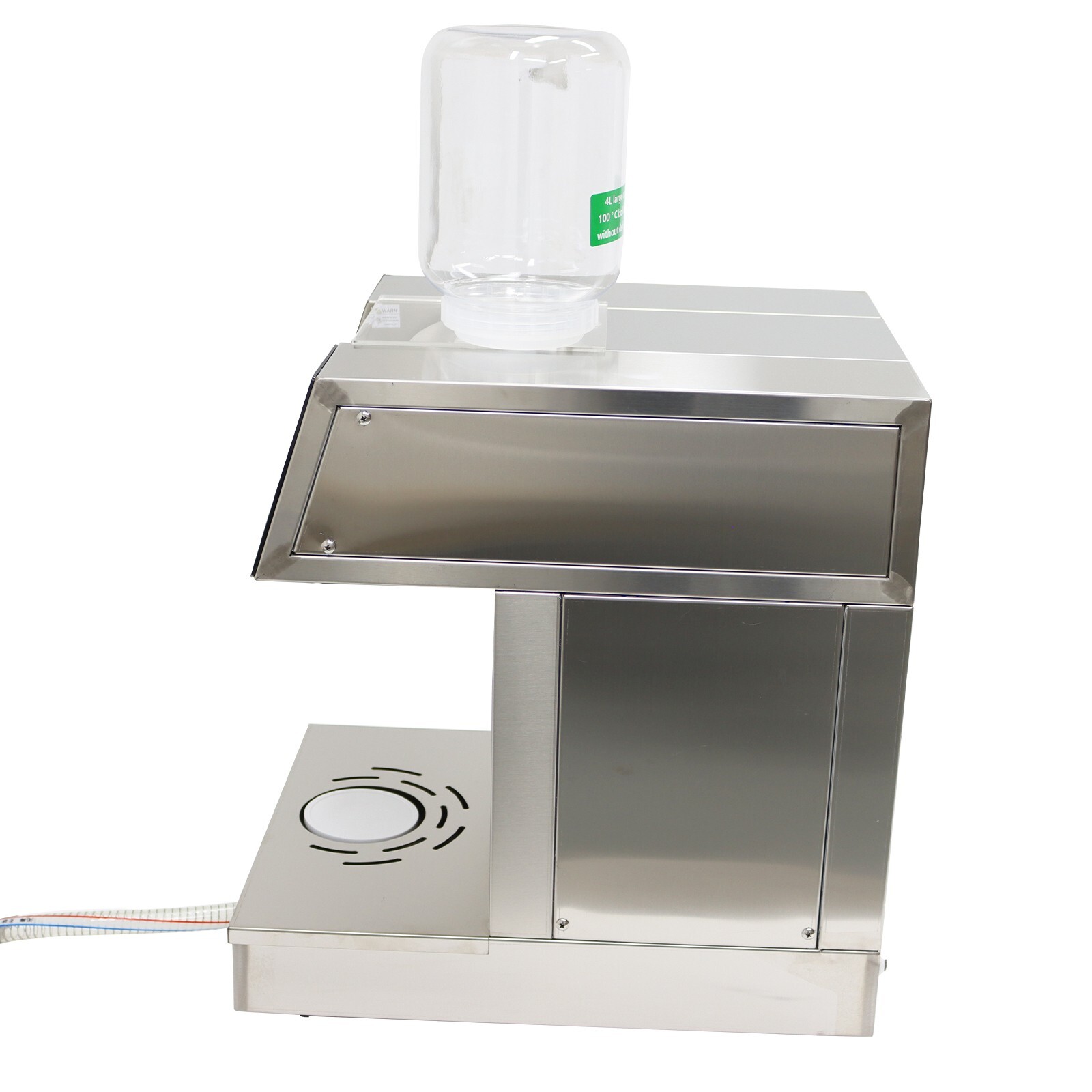 110V Water Cooled Snowflake Ice Machine,408bs/24H Snow Cone Shaved Maker